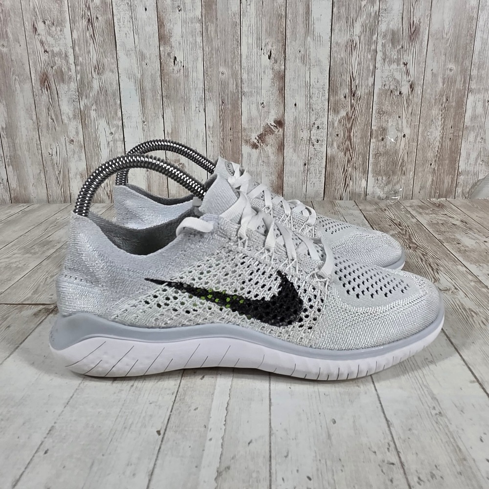 Nike Free RN Flyknit 2018 Womens Running Shoes Pure Platinum 942839-100 Size 7